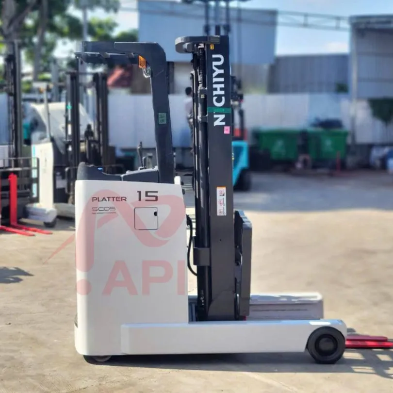 Xe Nâng Điện Cũ Nhật Đứng Lái 1.5 Tấn (2016)