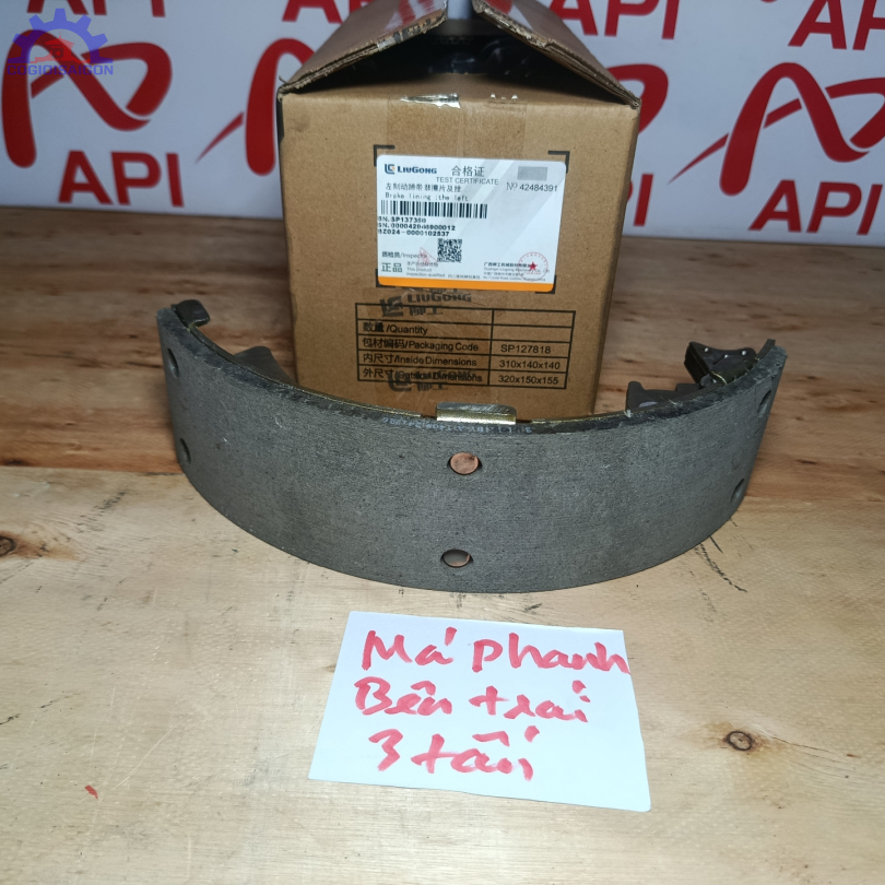 Guốc phanh (má phanh) xe xúc lật Liugong 3 tấn